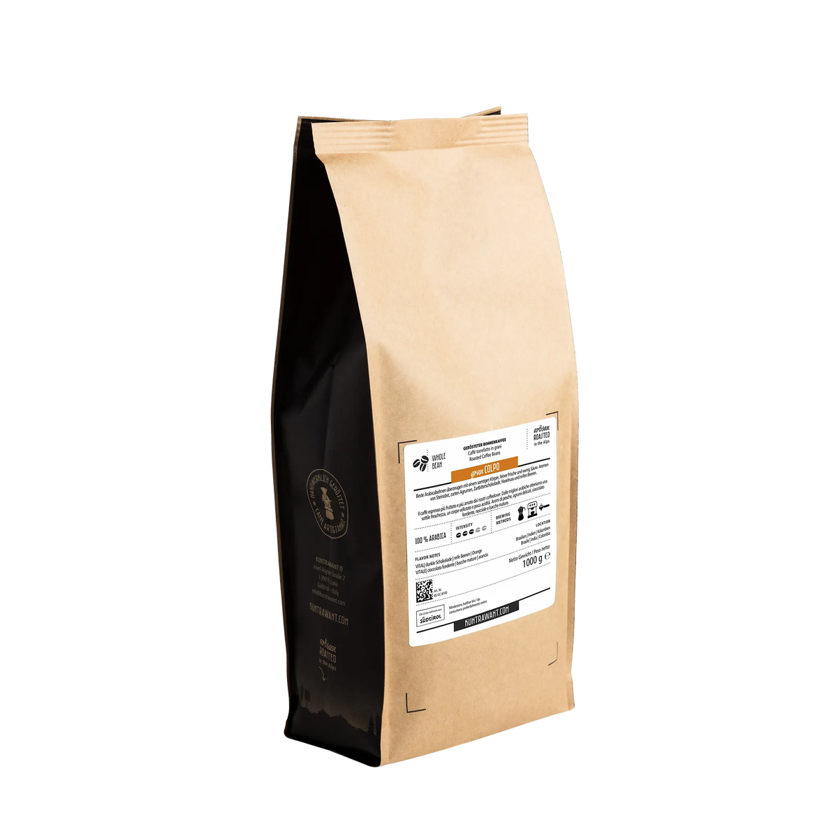 Gran Colpo 100% Arabica Rückenetikett