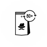 Kaffee mit Trachtenhut und 80