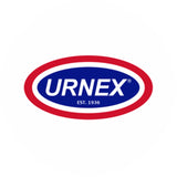 Urnex Logo, blau-rotes Markenzeichen seit 1936