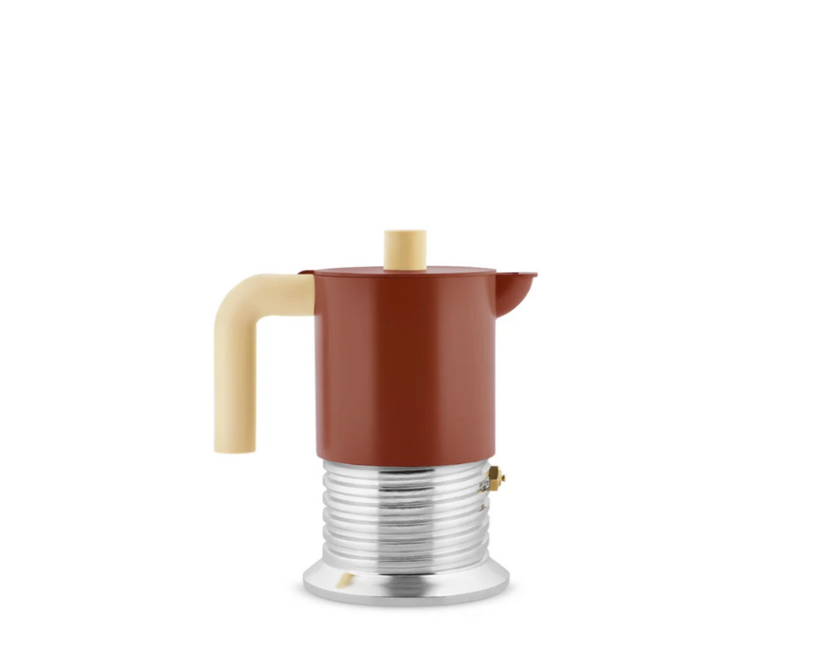 Alessi Moka Vite Braun 3er