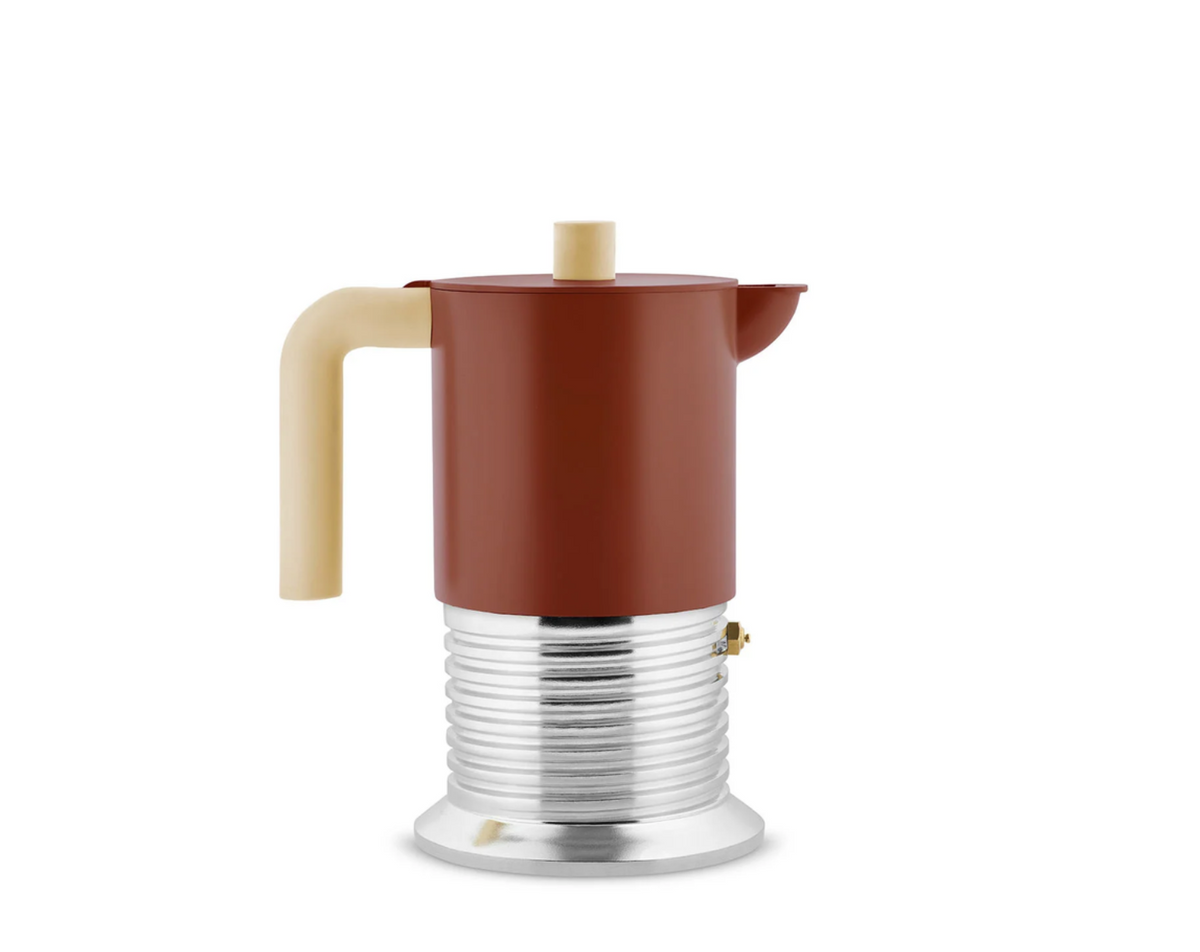 Alessi Moka Vite Braun 6er