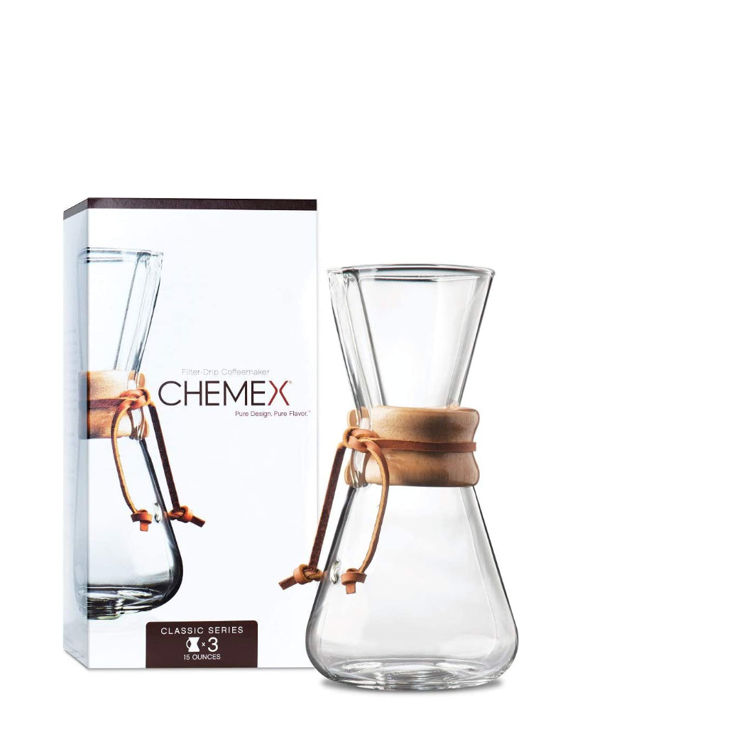 Chemex | Glass carafe with wooden handle for 3 cups