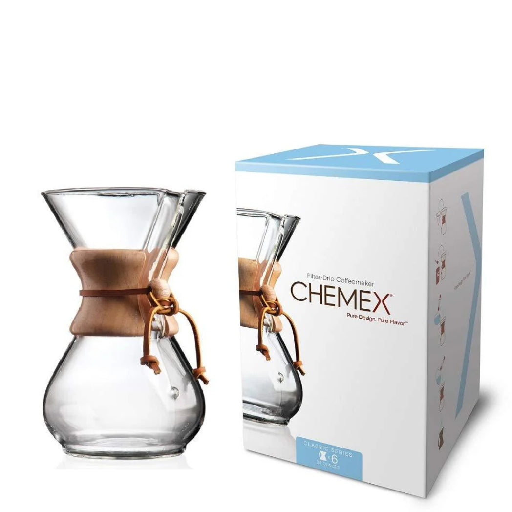 Chemex | Glaskaraffe mit Holzgriff für 6 Tassen