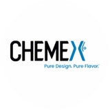 Chemex Logo mit Slogan „Pure Design. Pure Flavor."