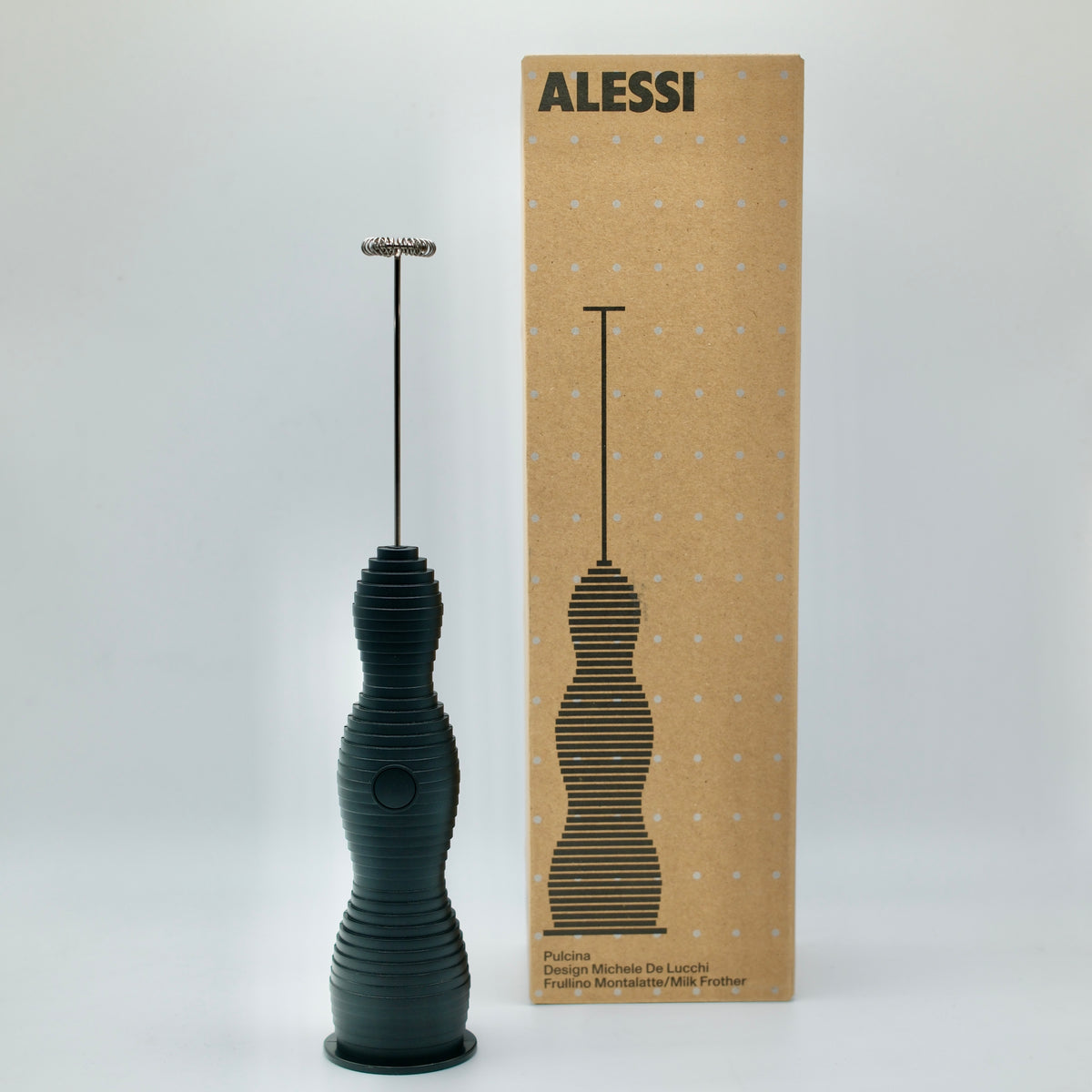 Alessi | Pulcina Frullino Montalatte black 