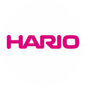 HARIO Logo, Markenzeichen für Kaffeezubehör in Pink