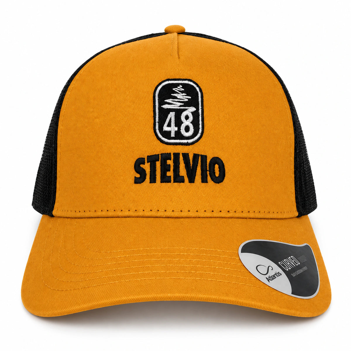 Schildkappe | Stelvio 48 mustard | mit Netz
