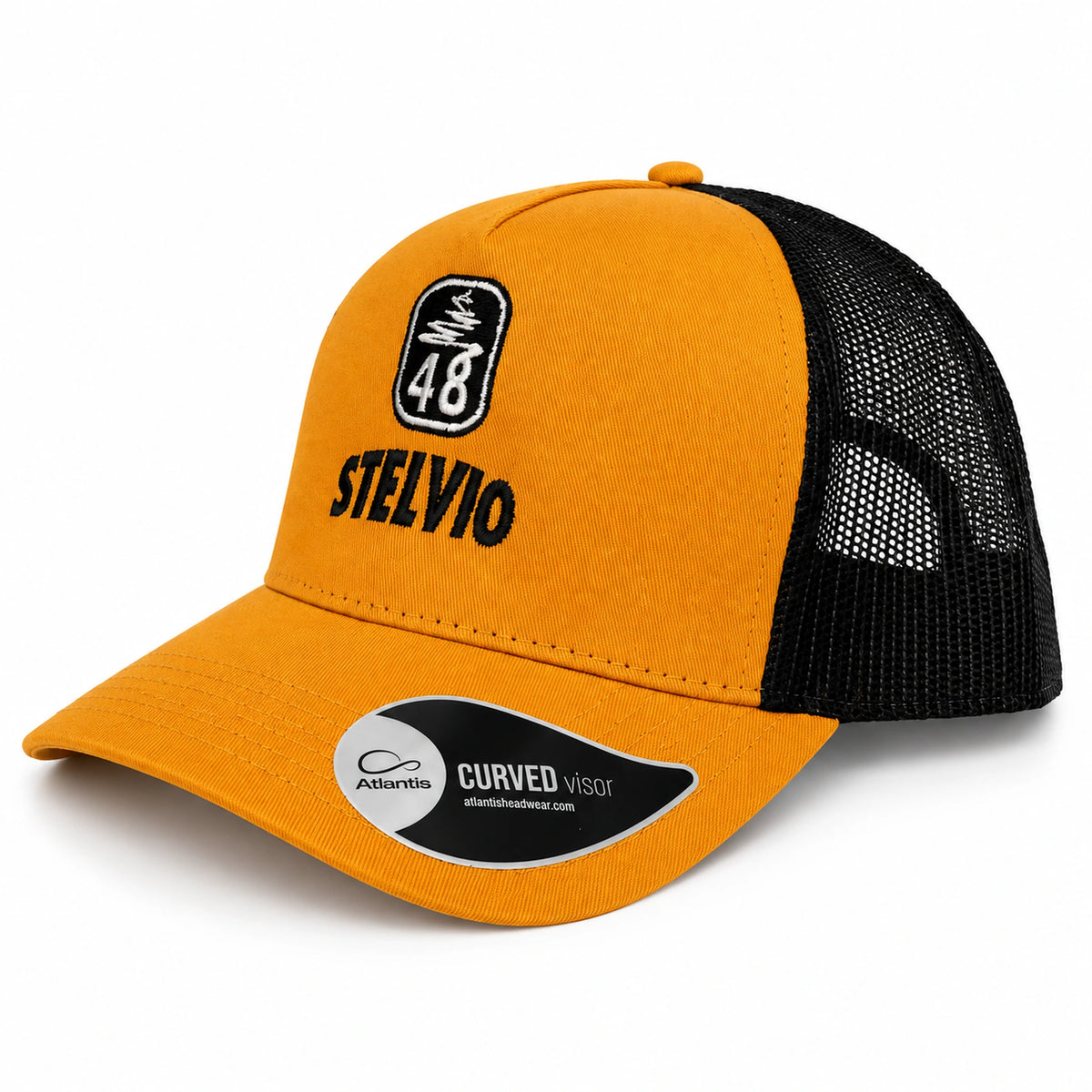 Schildkappe | Stelvio 48 mustard | mit Netz