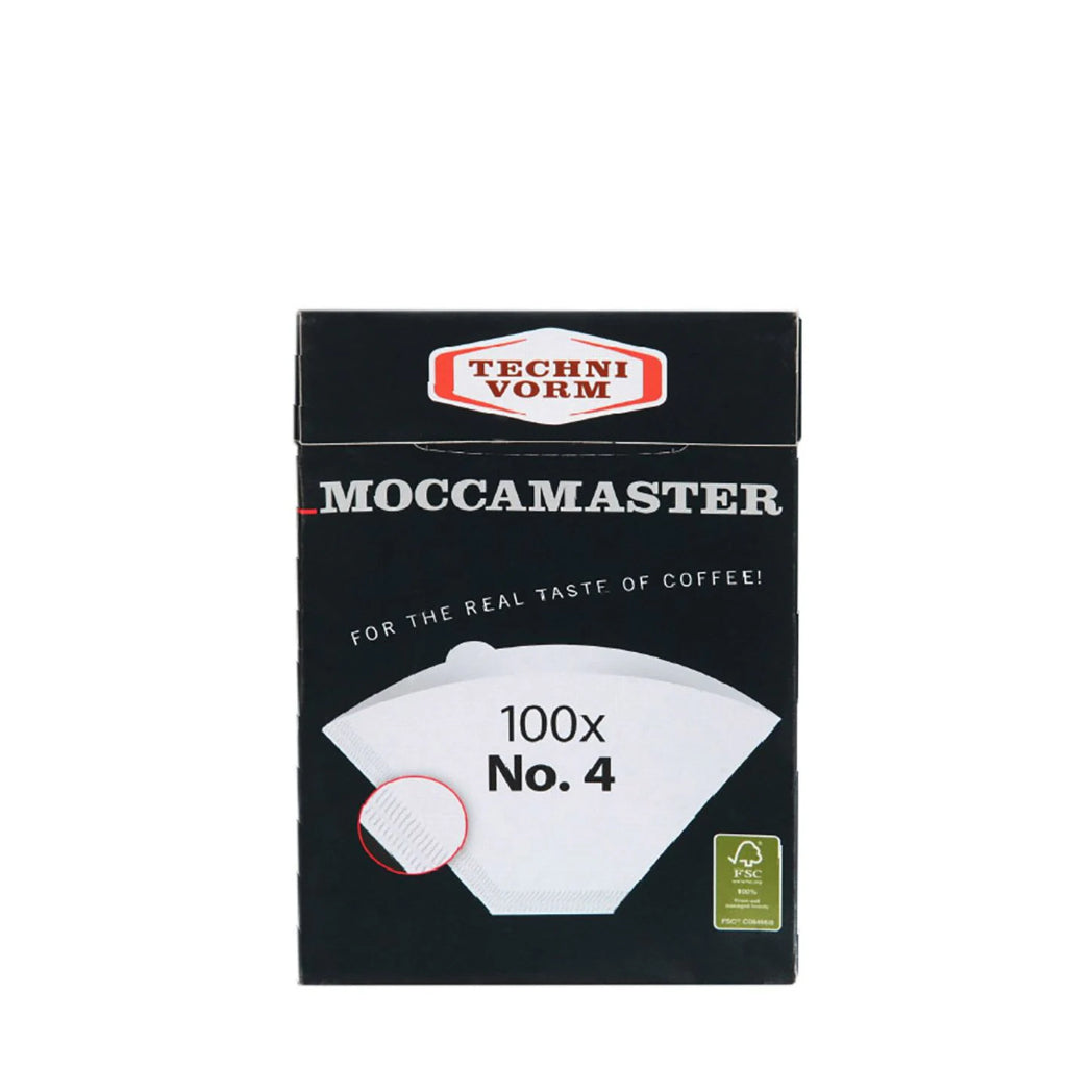Moccamaestro | Carta da filtro n. 4 | 100 pezzi