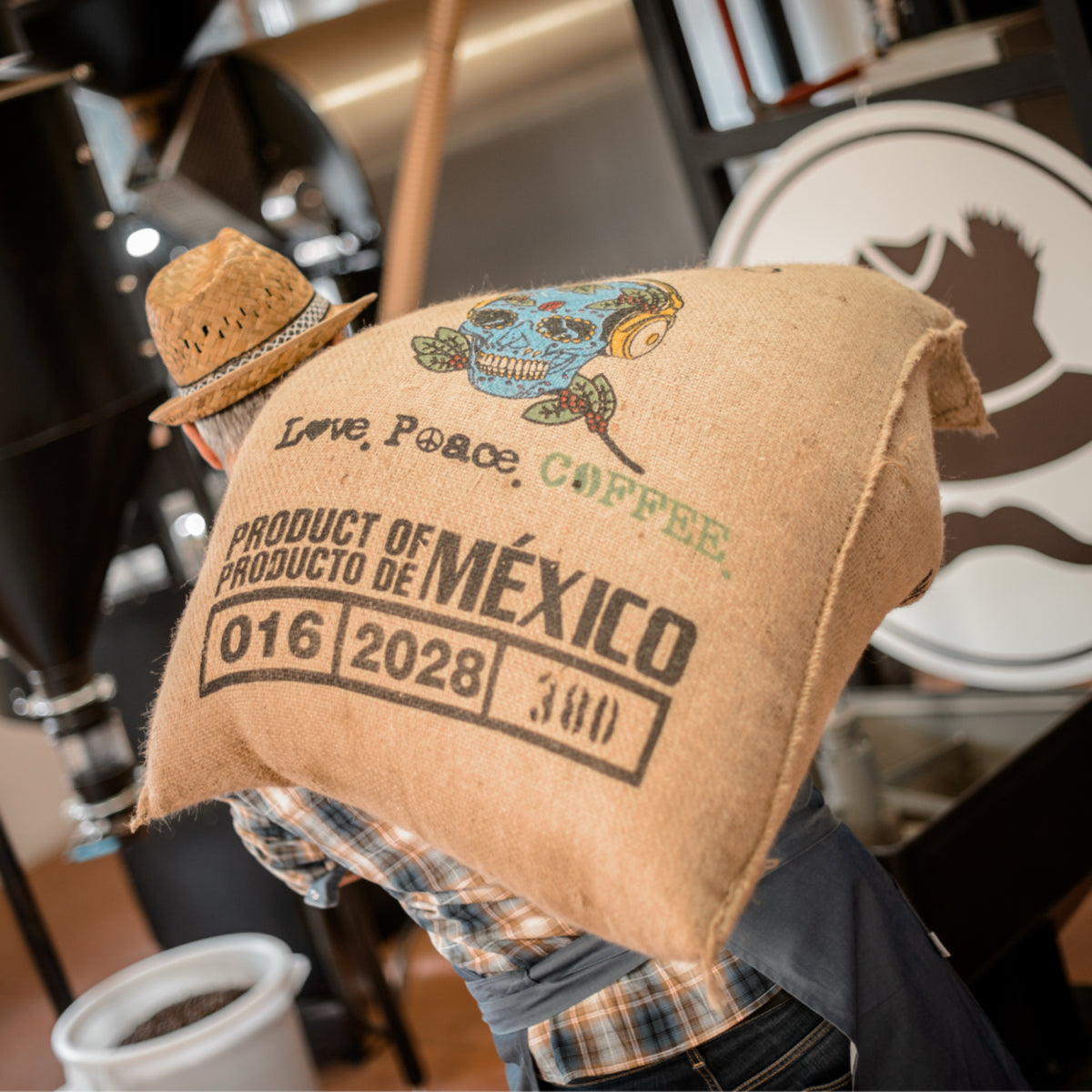 Kaffeesack aus Jute