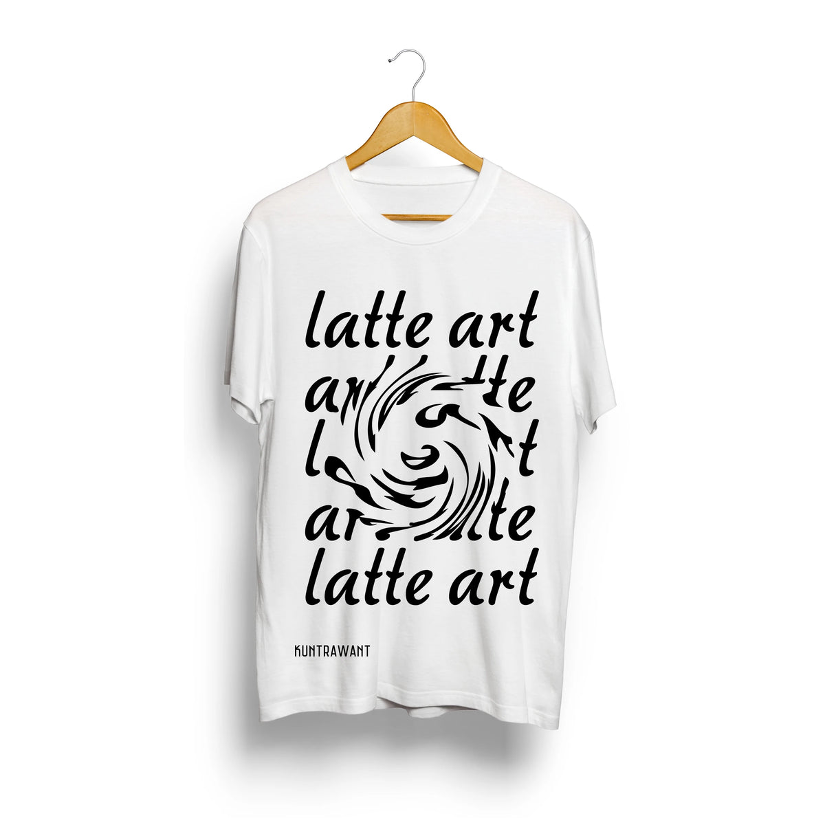 T-Shirt | Latte Art weiss, Bio-Baumwolle